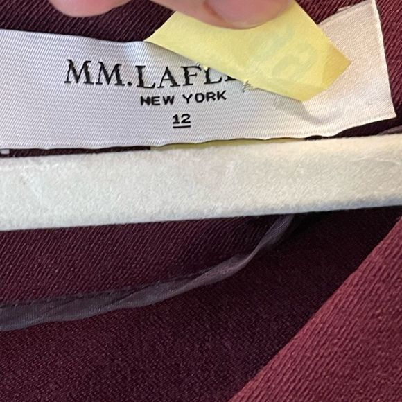 MM LaFleur New York Burgundy Dress Sz12 - Picture 2 of 6